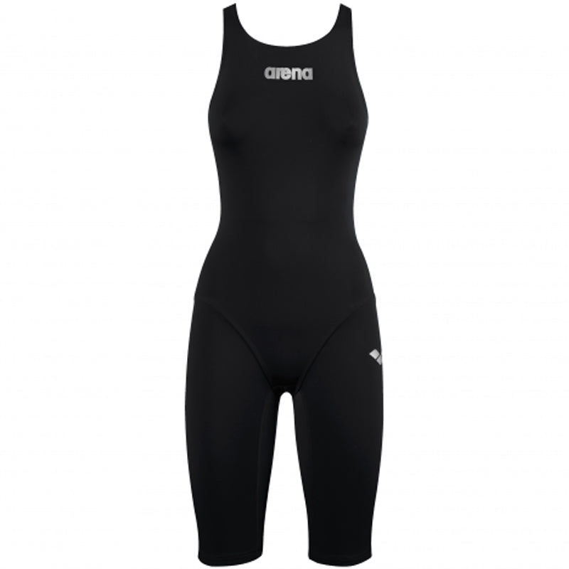 Arena - Girls Powerskin ST Junior Open Back Short Leg Suit - Black