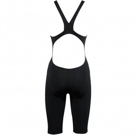 Arena - Girls Powerskin ST Junior Open Back Short Leg Suit - Black