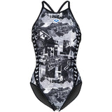 Arena - Icons Allover Fast Back Ladies Swimsuit - Multi/Black