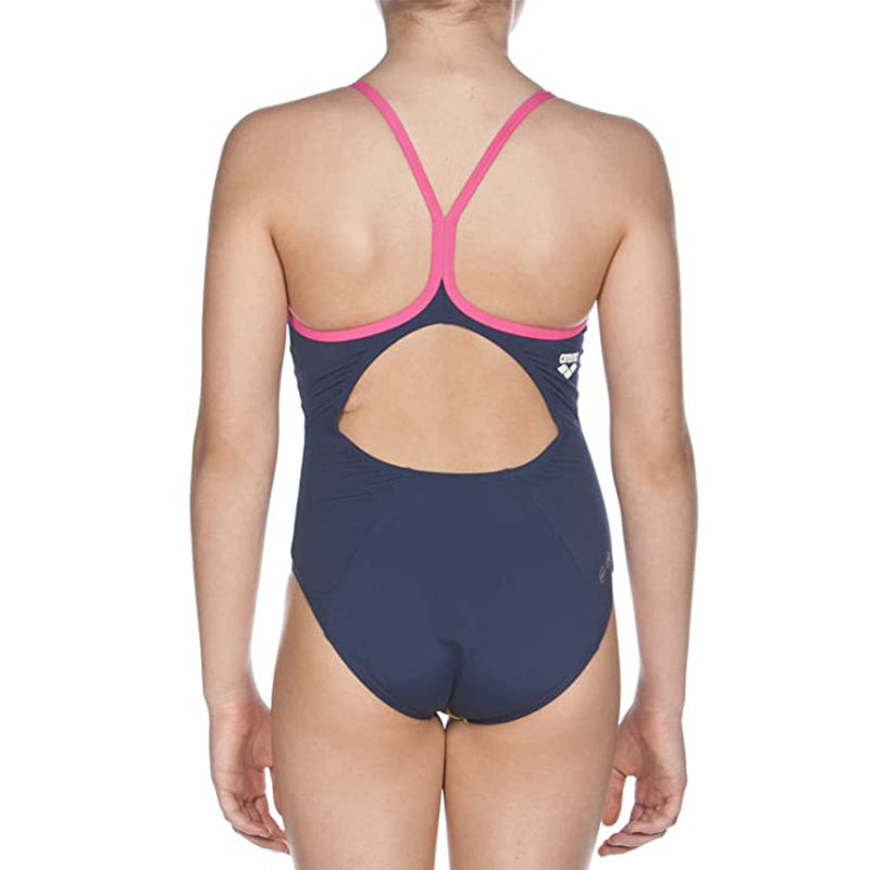 Arena - Kaleidoscope Drop Back Junior Swimsuit - Navy/Rose