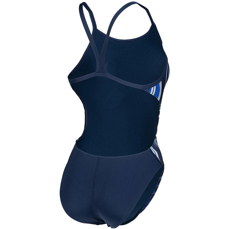 Arena - Marbled Challenge Back Ladies Swimsuit - Navy/Multi