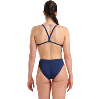 Arena - Marbled Challenge Back Ladies Swimsuit - Navy/Red/Multi