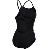 Arena - Marbled Lightdrop Back Ladies Swimsuit - Black/Multi