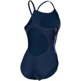 Arena - Marbled Lightdrop Back Ladies Swimsuit - Navy/Multi