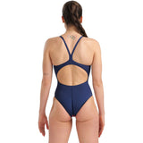 Arena - Marbled Lightdrop Back Ladies Swimsuit - Navy/Red/Multi