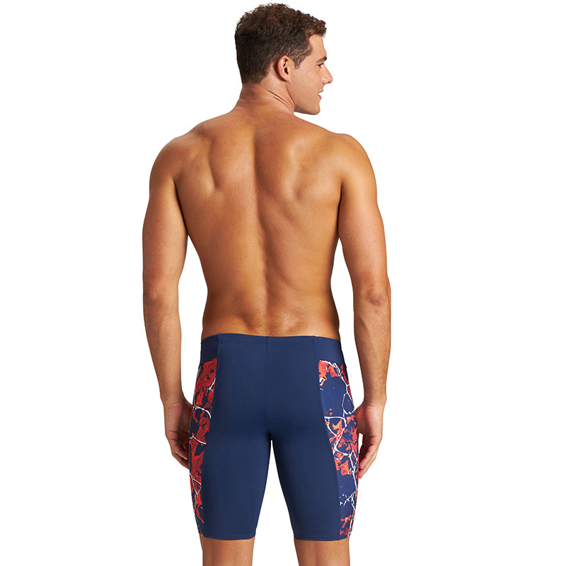 Arena - Men's Earth Texture Jammers - Navy/Red Multi
