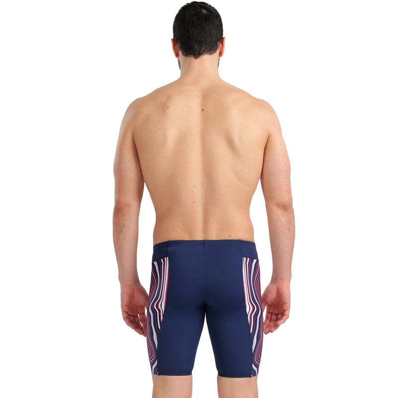 Arena - Mens Marbled Jammer - Navy/Red/Multi