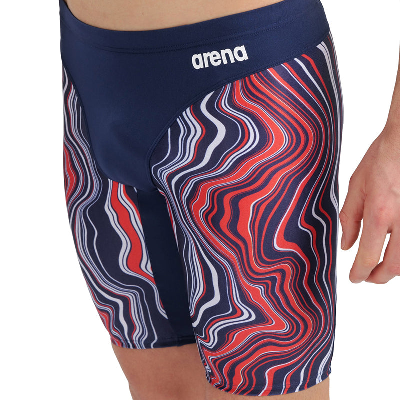Arena - Mens Marbled Jammer - Navy/Red/Multi