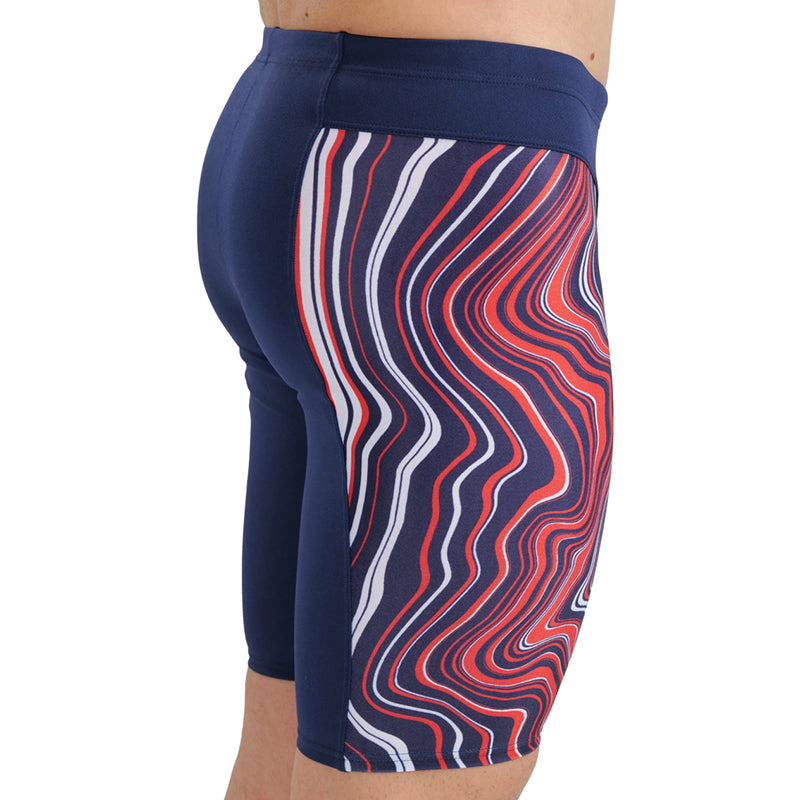 Arena - Mens Marbled Jammer - Navy/Red/Multi