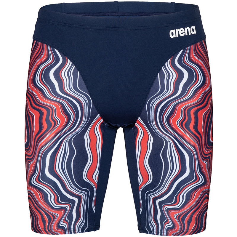 Arena - Mens Marbled Jammer - Navy/Red/Multi