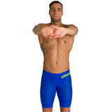 Arena - Men's Powerskin Carbon-AIR² Jammer - Blue/Grey/Yellow