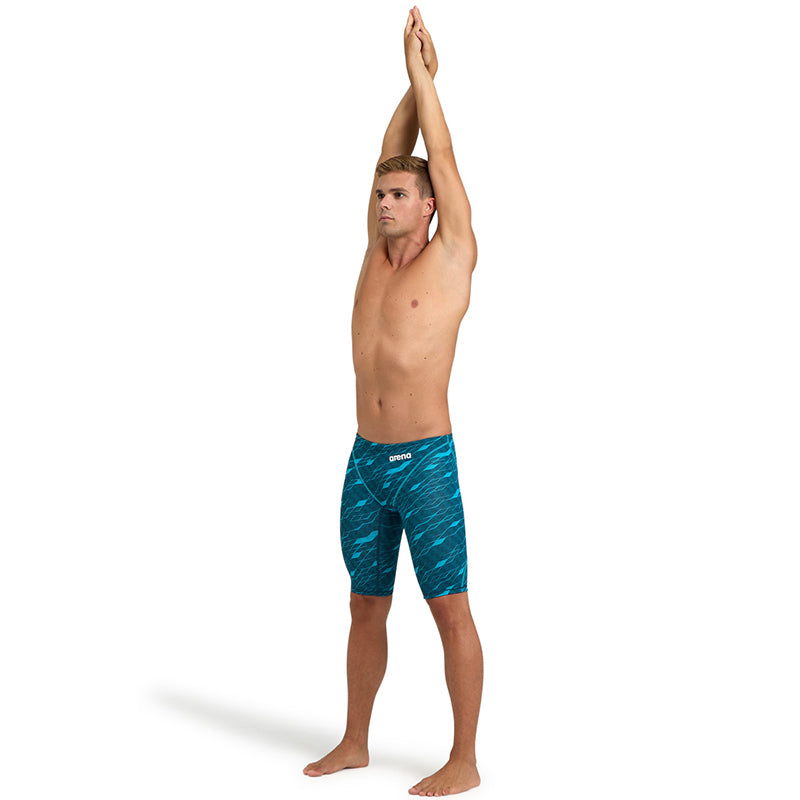 Arena - Men's Powerskin ST Next Eco Jammers – Clean/Sea Blue