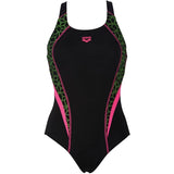 Arena - Microcarbonite Pro Back Ladies Swimsuit - Black/Fuchsia/Rose