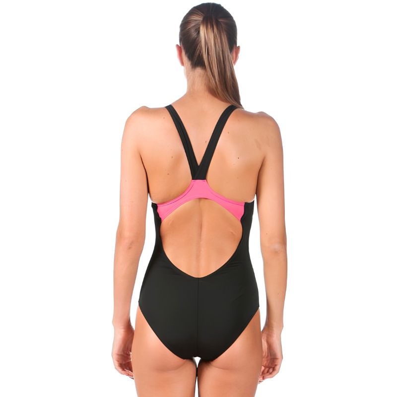 Arena - Microcarbonite Pro Back Ladies Swimsuit - Black/Fuchsia/Rose
