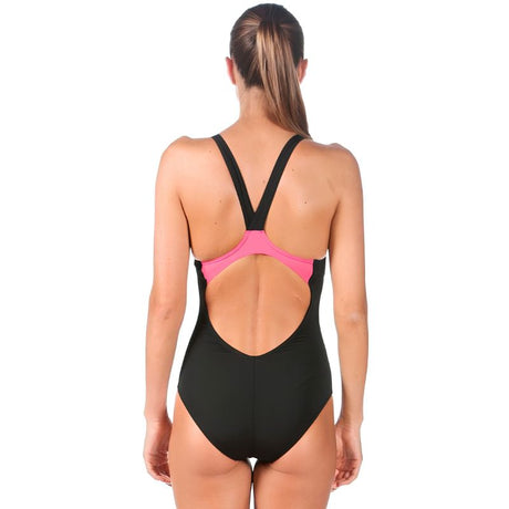 Arena - Microcarbonite Pro Back Ladies Swimsuit - Black/Fuchsia/Rose