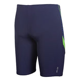Arena - Microcarbonite Junior Jammers - Navy Blue/Green Leaf