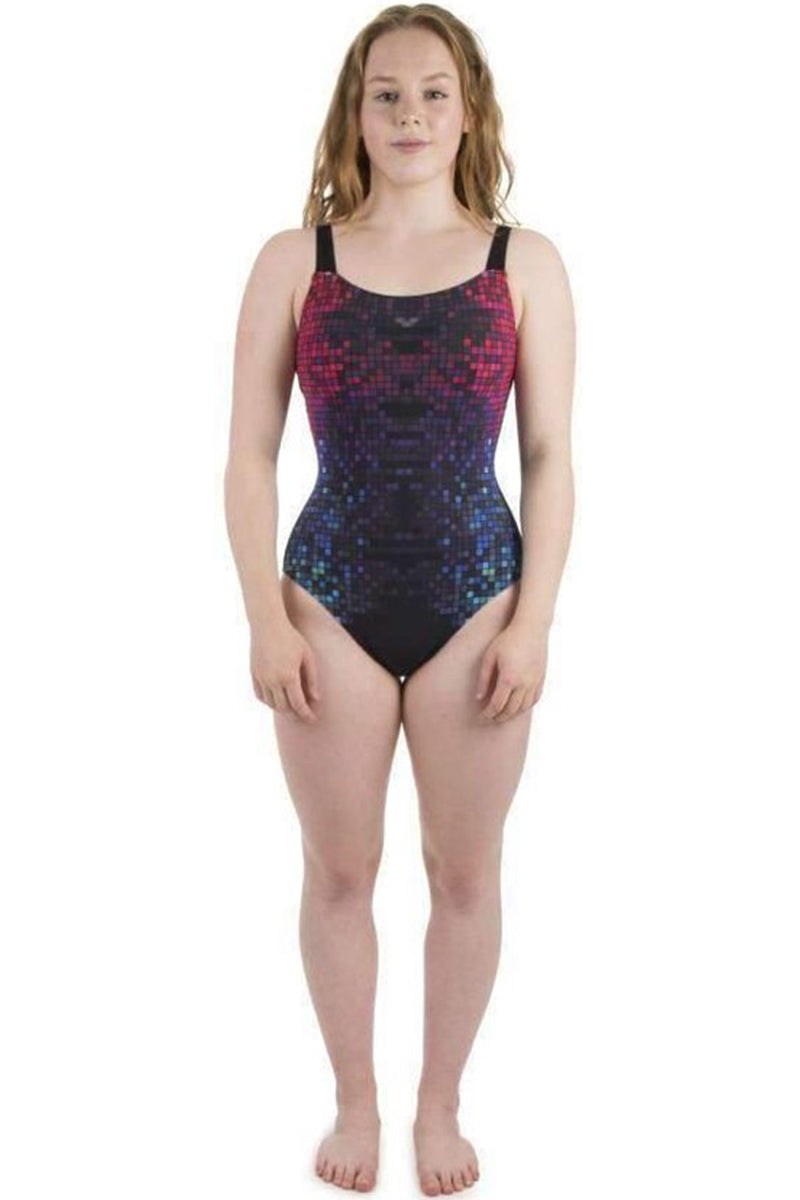 Arena - Opal Wing Back Ladies Bodylift Swimsuit - Black/Multi