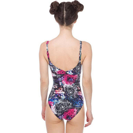 Arena - Pearl Wing Back Ladies Bodylift Swimsuit - Black/Multi