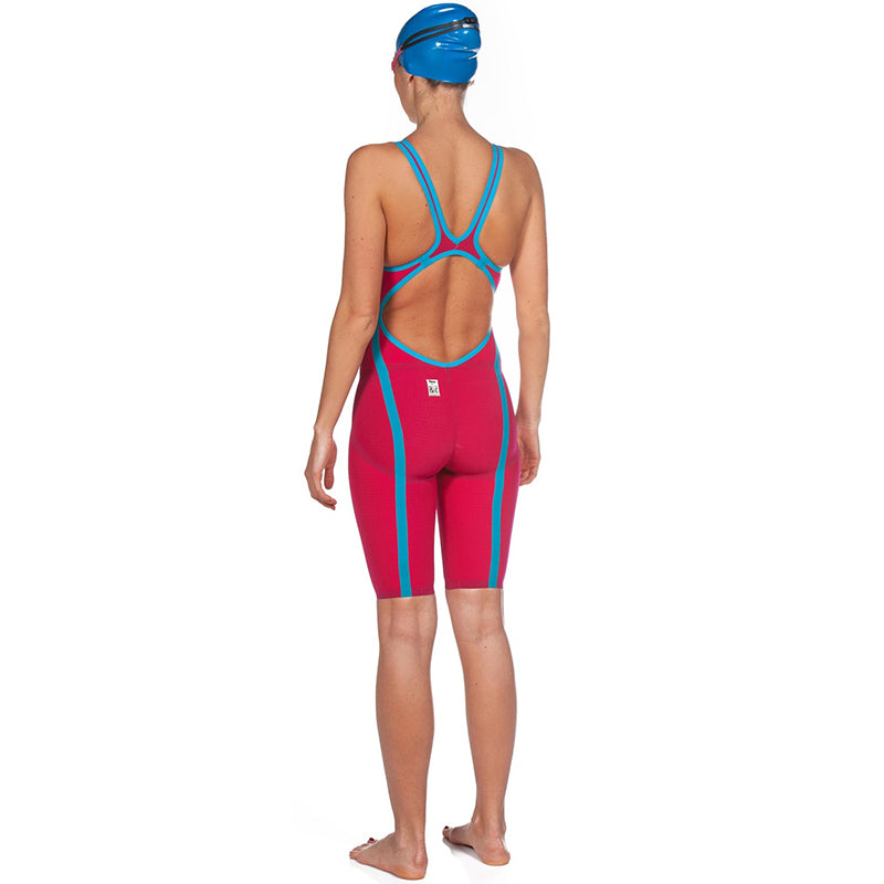 Arena - Powerskin Carbon-Flex VX Open Back – Red/Turquoise