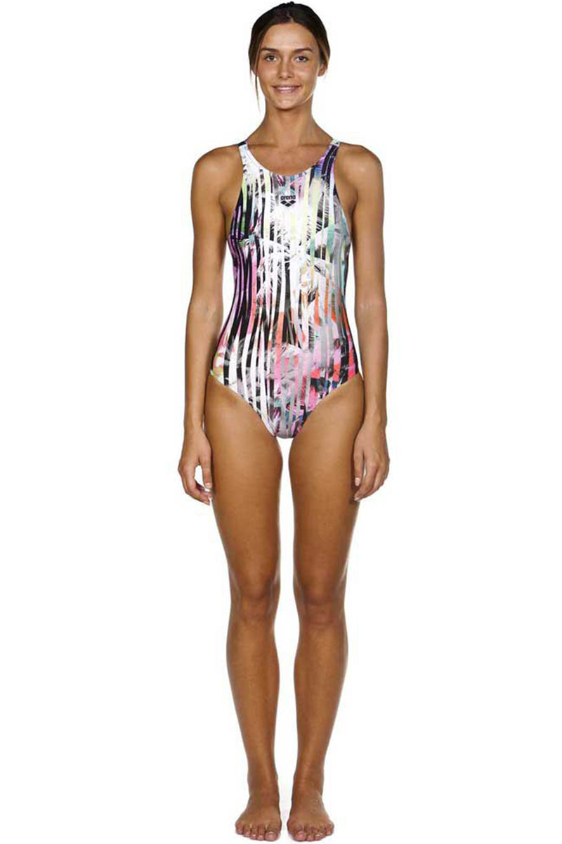 Arena - One Riviera Racerback Ladies Swimsuit - Black/Multi