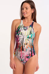 Arena - One Riviera Racerback Ladies Swimsuit - Black/Multi