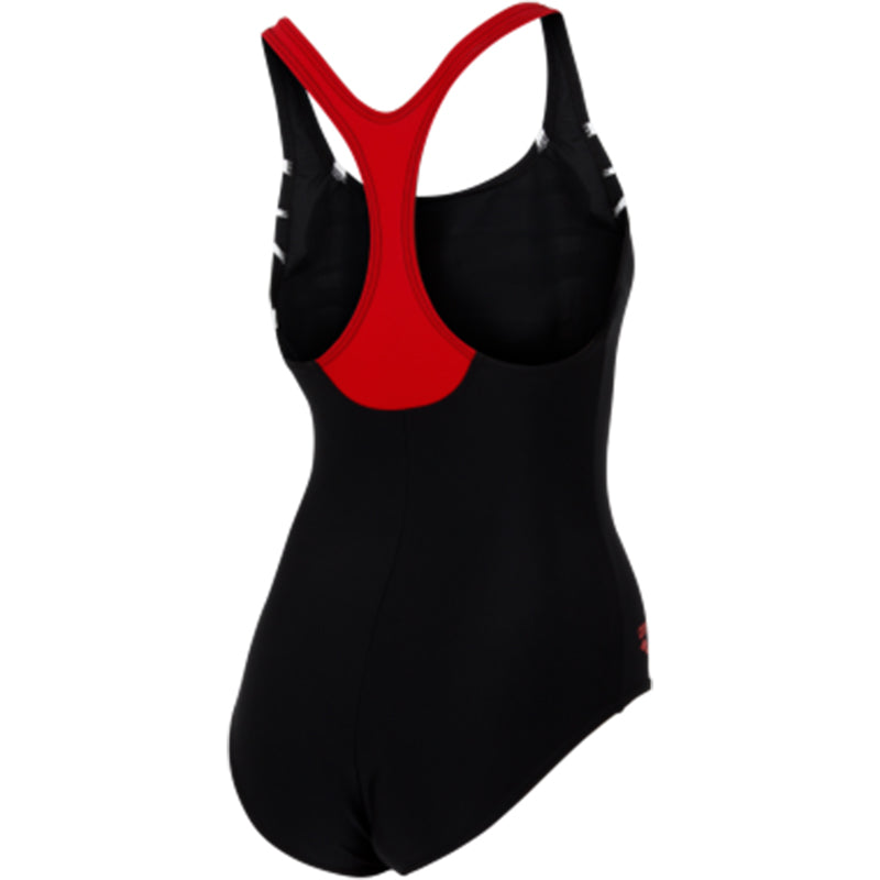 Arena - Spot Max Fit Girls Swimsuit - Black/Red/White