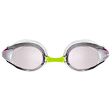 Arena - Tracks Junior Mirror Goggles - Silver/White/Fuchsia