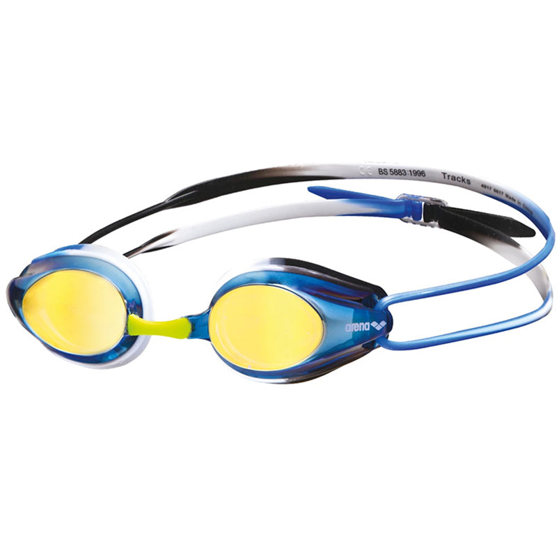 Arena - Tracks Mirror Goggles - Blue/Black/Blue