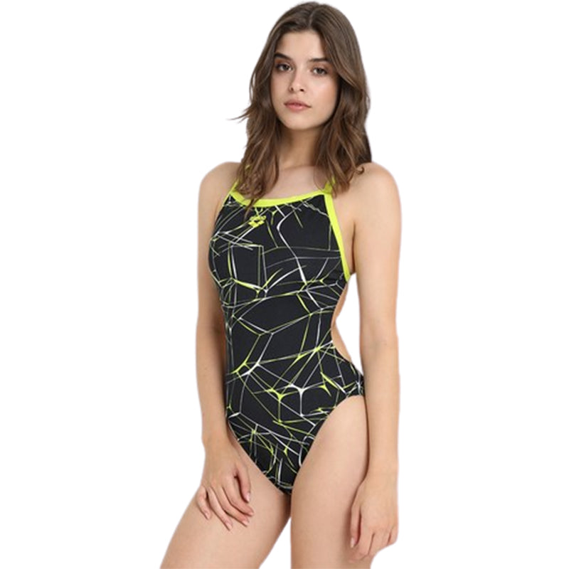 Arena - Water Light Tech Ladies Swimsuit - Black/Green