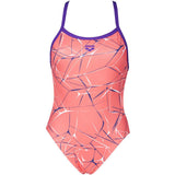 Arena - Water Light Tech Ladies Swimsuit - Red/Mirtilla