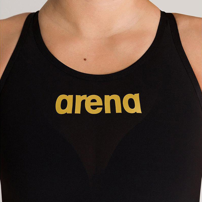 Arena - Women's Powerskin Carbon-AIR² Open Back - Black/Black/Gold