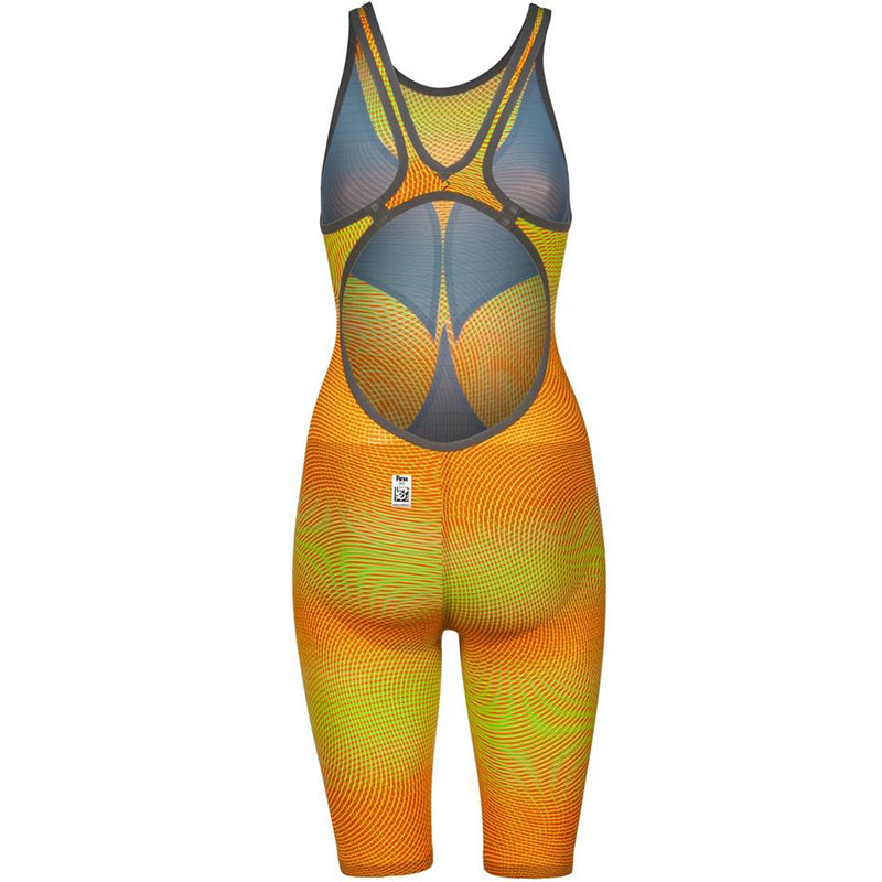 Arena - Women's Powerskin Carbon-AIR² Open Back - Psyco-Lime/Orange
