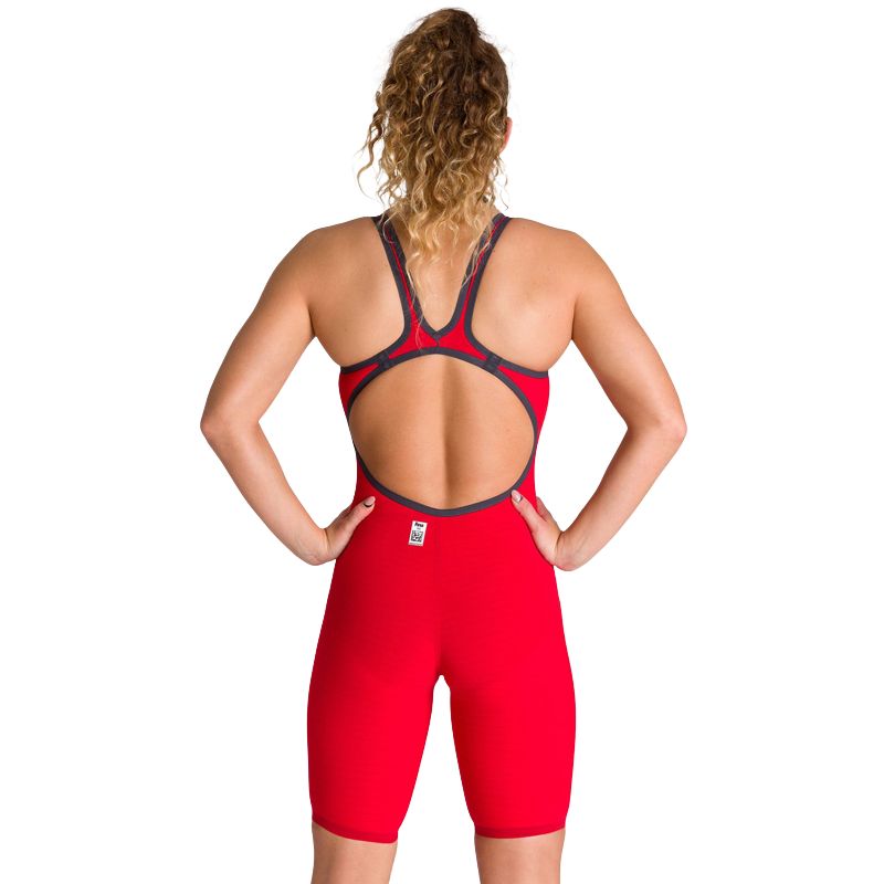 Arena - Women's Powerskin Carbon-AIR² Open Back - Red/Blue