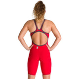 Arena - Women's Powerskin Carbon-AIR² Open Back - Red/Blue
