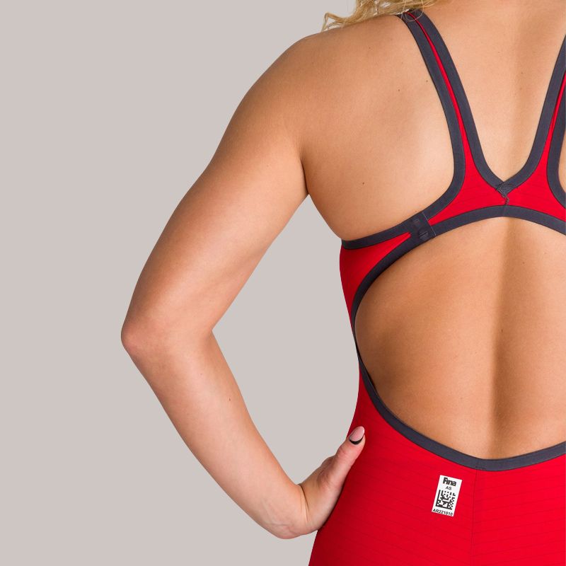 Arena - Women's Powerskin Carbon-AIR² Open Back - Red/Blue