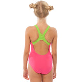 Arena - Woodblock Pro Back Girls Swimsuit - Rose