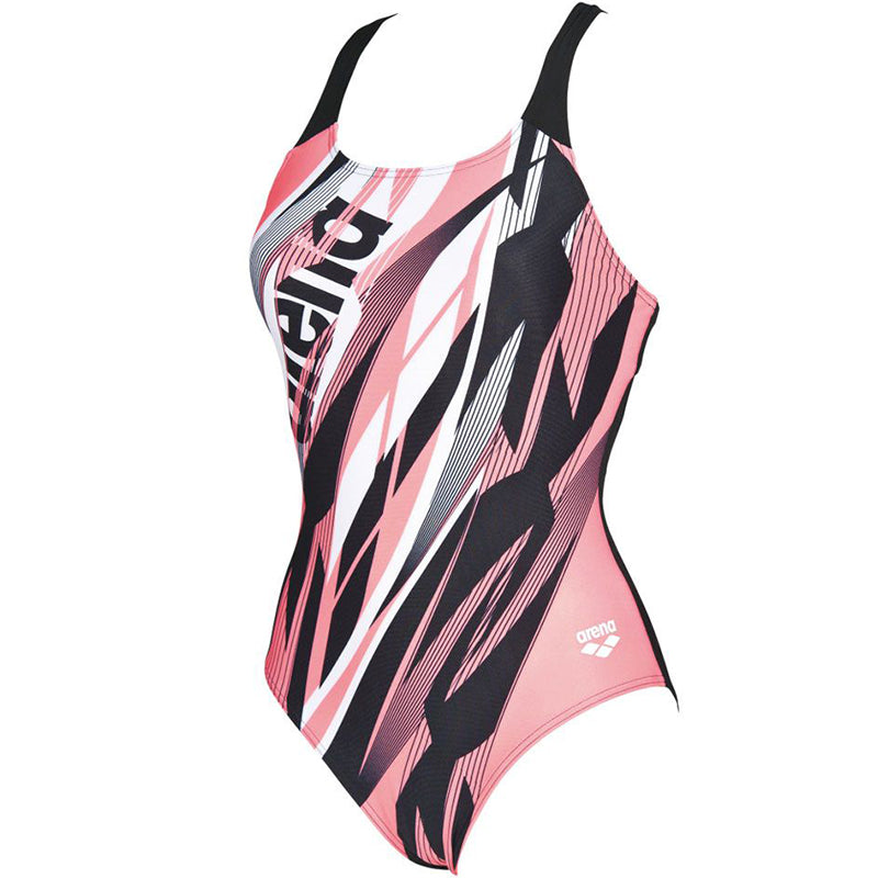 Arena - Zephiro V-Back Ladies Swimsuit - Black/Pink