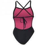 Dolfin - Bellas Solid Black Tie Back One Piece Swimsuit