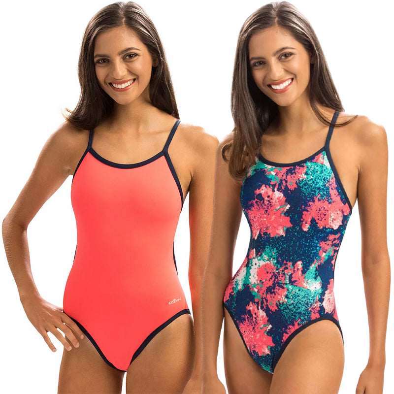 Dolfin - Bellas Spaced Out Reversible String Back One Piece Swimsuit