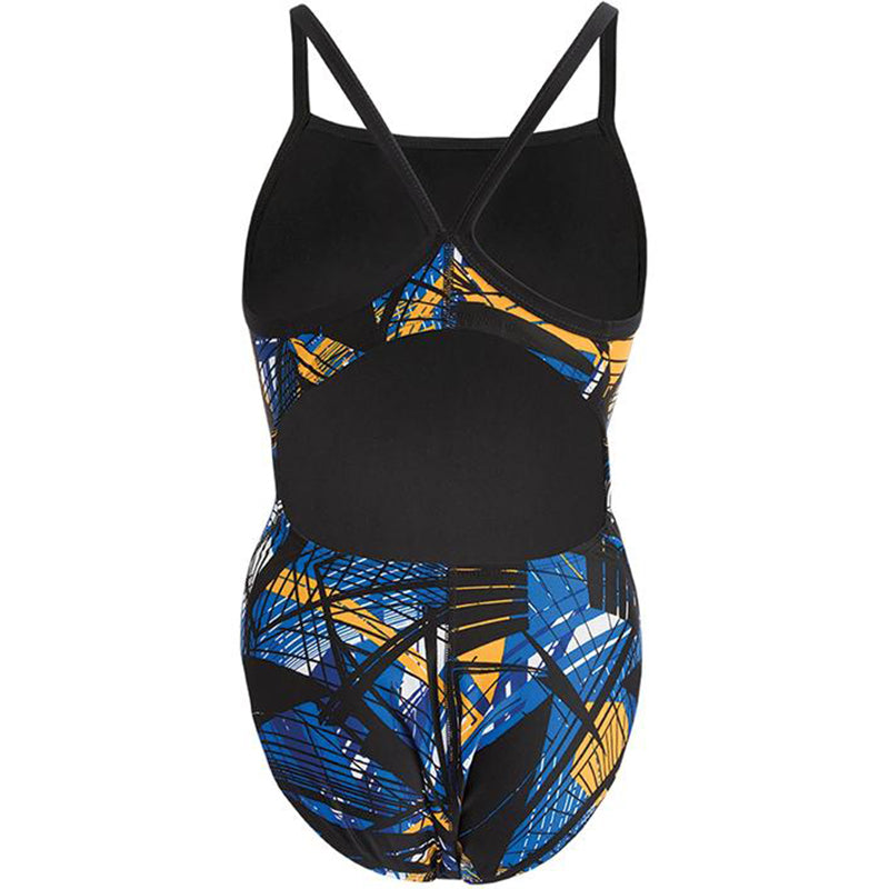 Dolfin - XtraSleek Eco Torrent V-2 Back Swimsuit (Blue/Gold)