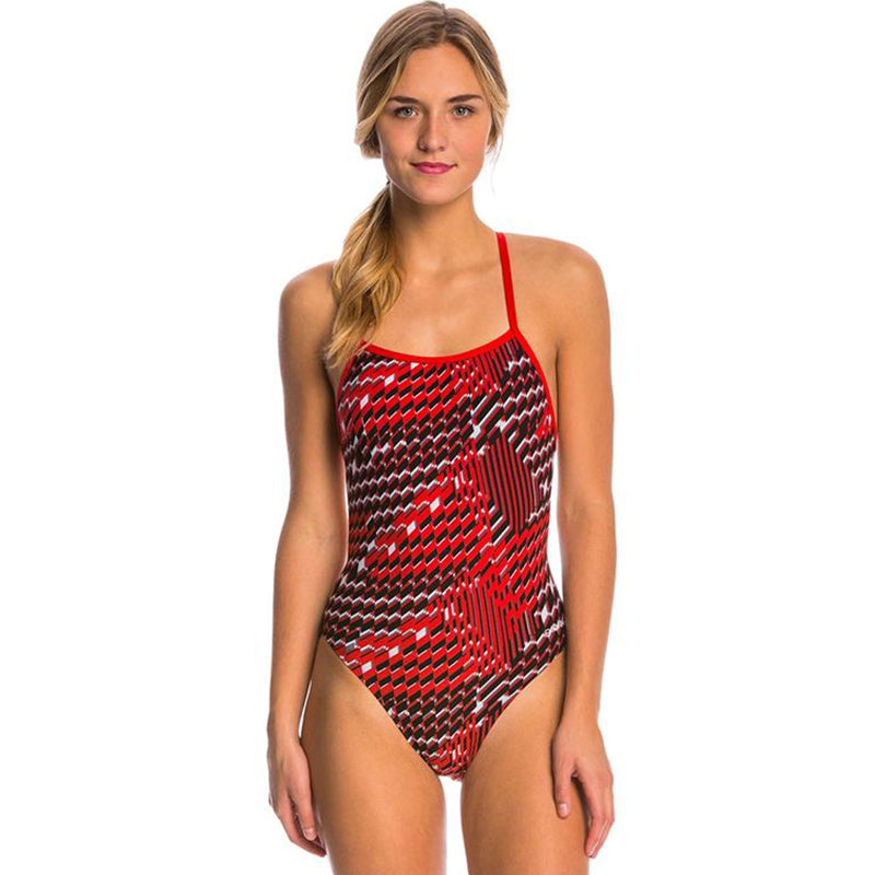 Dolfin - Poly Fusion Enzo MT Back Swimsuit - Red