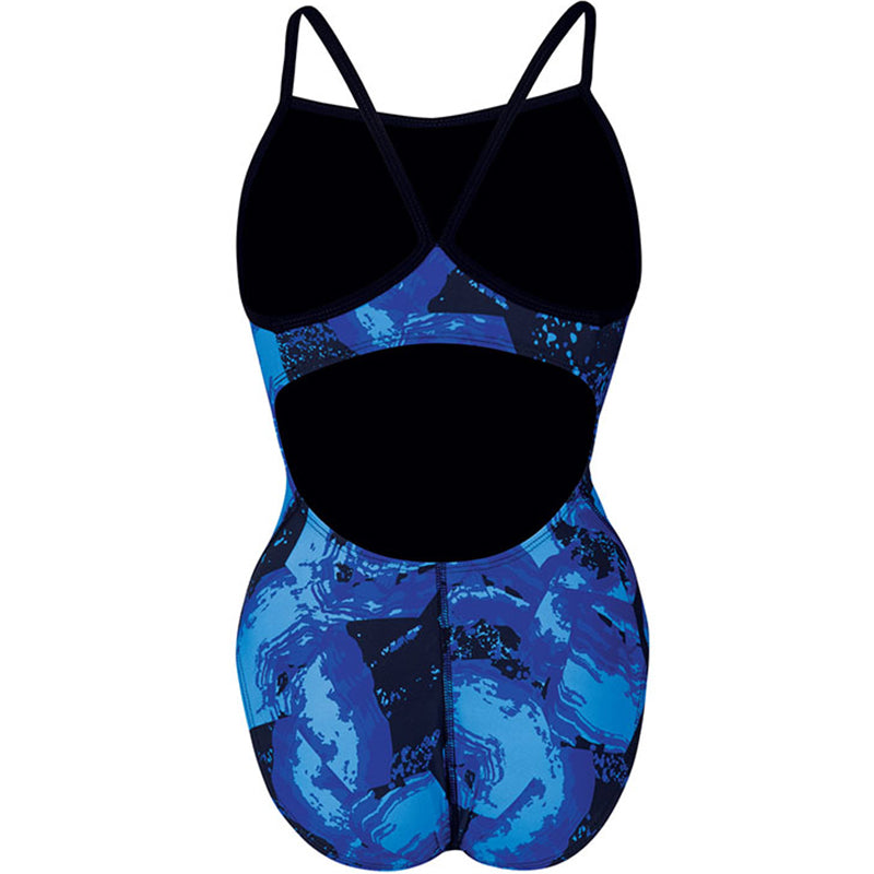Dolfin - Graphlite Series Rogue V-Back One Piece Swimsuit (Blue)