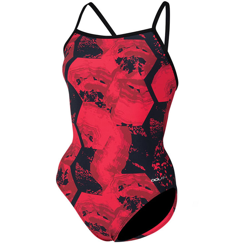 Dolfin - Graphlite Series Rogue V-Back One Piece Swimsuit (Red)
