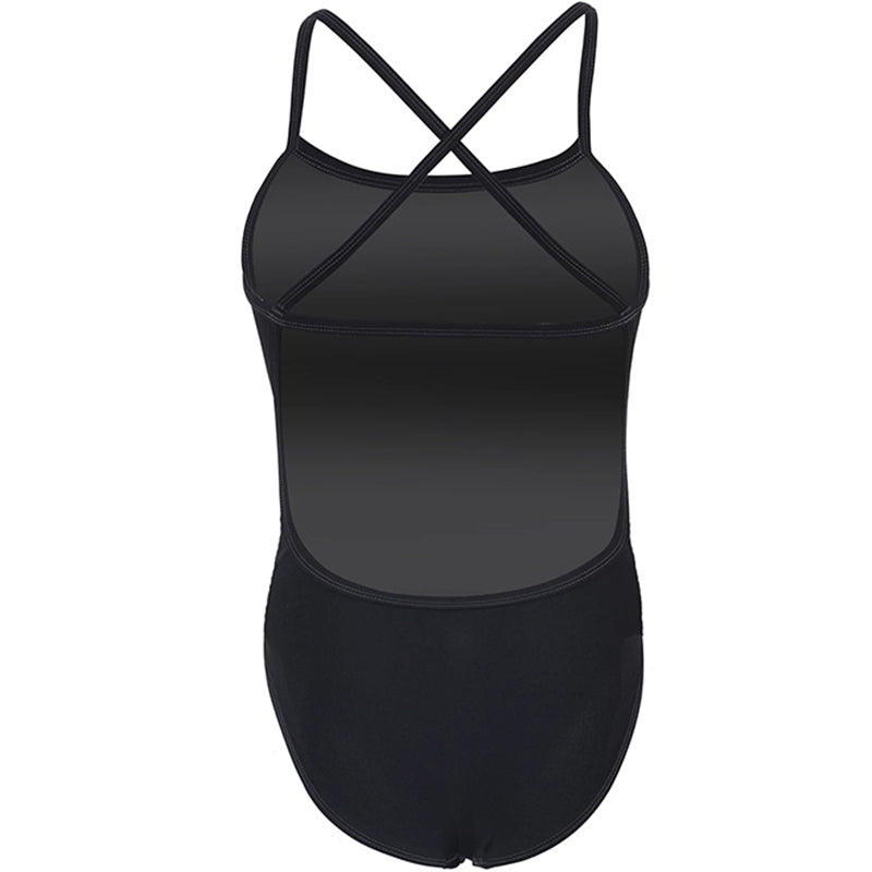 Dolfin - Graphlite Solid Black Cross Back One Piece Swimsuit