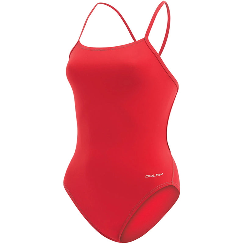 Dolfin - Graphlite Solid Red Cross Back One Piece Swimsuit