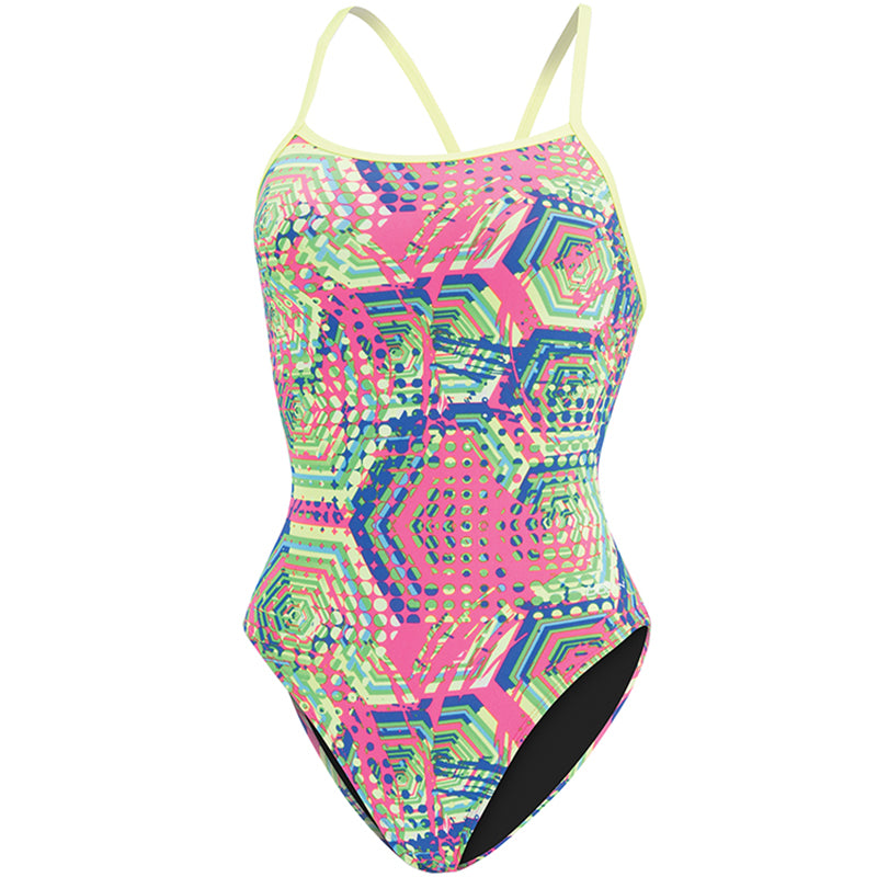 Dolfin - Reliance Hive V-Back One Piece Swimsuit (Pink)