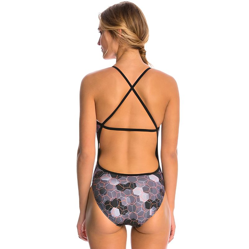 Dolfin - Hornet Cross Back One Piece Steel Swimsuit