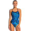 Dolfin - XtraSleek Eco Jolt V-2 Back Swimsuit - Blue