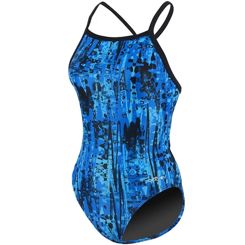 Dolfin - XtraSleek Eco Jolt V-2 Back Swimsuit - Blue
