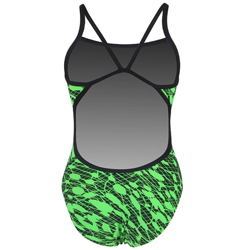 Dolfin - Poly Fusion Matrix String Back Swimsuit - Green